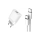 Incarcator retea USB cu cablu tip-C XO-L64-NB124