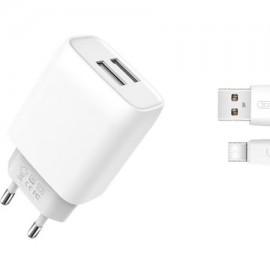 Incarcator retea USB 2.4A cu cablu tip-C XO-L65-NB103C