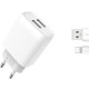 Incarcator retea USB 2.4A cu cablu tip-C XO-L65-NB103C
