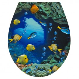 Autocolant pentru capacul toaletei 3D 32 x 38cm