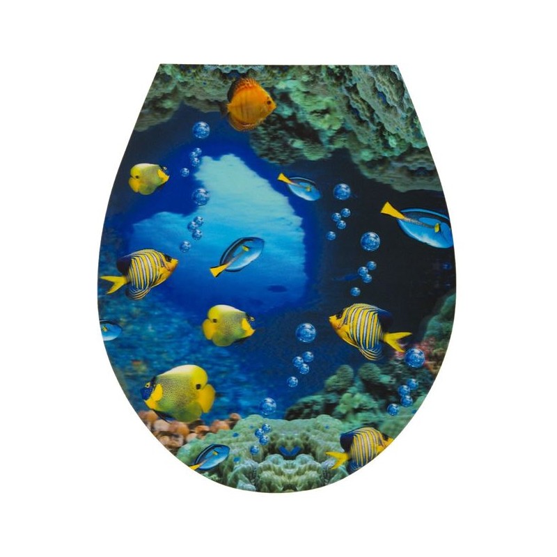 Autocolant pentru capacul toaletei 3D 32 x 38cm
