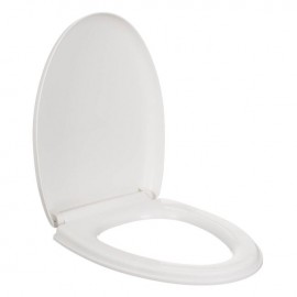 Capac pentru toaleta alb cu mecanism Soft Close V Shape 35.5x46 cm