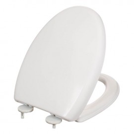 Capac pentru toaleta alb cu mecanism Soft Close V Shape 35.5x46 cm