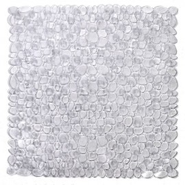 Covoras transparent pentru baie antiderapant pietre 50x50 cm