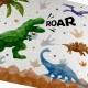 Covoras de baie antiaderapant cu dinozauri 69x38.5 cm