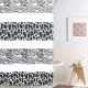 Perdea de dus animal print neagra alba 180x180cm
