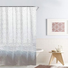 Perdea de dus clear 3D cu pietre transparente 180x180cm
