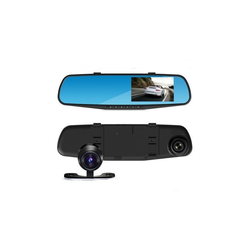 Monitor 4 inch tip oglinda cu 2 camere fata-spate DVR Monitor 4 inch tip oglinda cu 2 camere fata-spate DVR