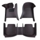 Covorase auto LUX PIELE 5D VW Passat B6/B7 2005-20147 ( 5D-011 cusatura rosie )