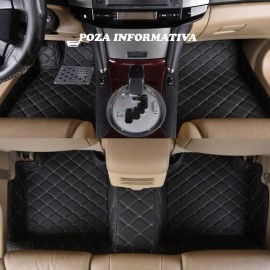 Covorase auto LUX PIELE 5D Mercedes S-Class W221 2005-2013 scurt ( 5D-06 cusatura bej )