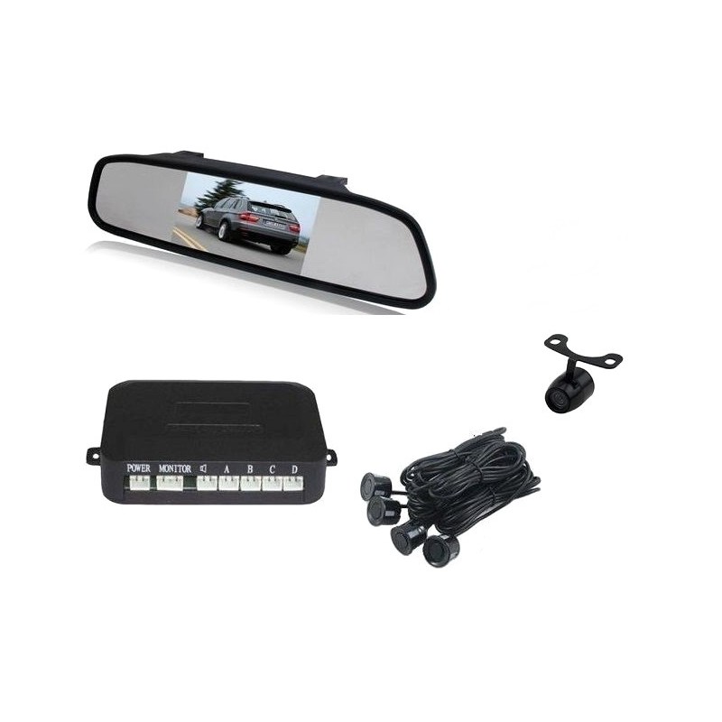 Senzori parcare + camera marsalier cu display in oglinda 4