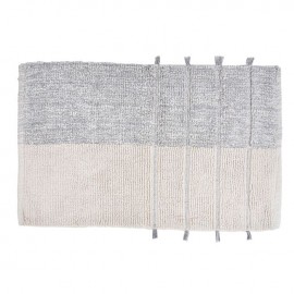 Covoras de baie cu dunga si franjuri 75x45cm