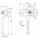 Inchizator oblon dreapta ZB-16-04