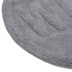 Covoras de baie bumbac rotund cu litere