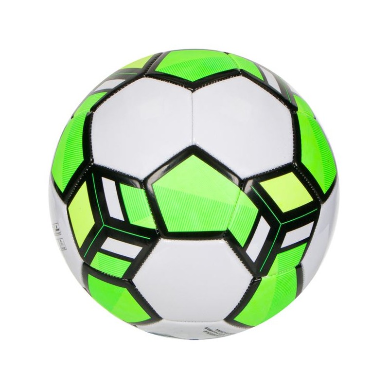 Minge de fotbal alba cu verde marimea 5