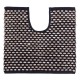 Set 2 covorase pentru baie negru bej cu model