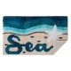 Covoras de baie din bumbac cu model marin 80x50cm