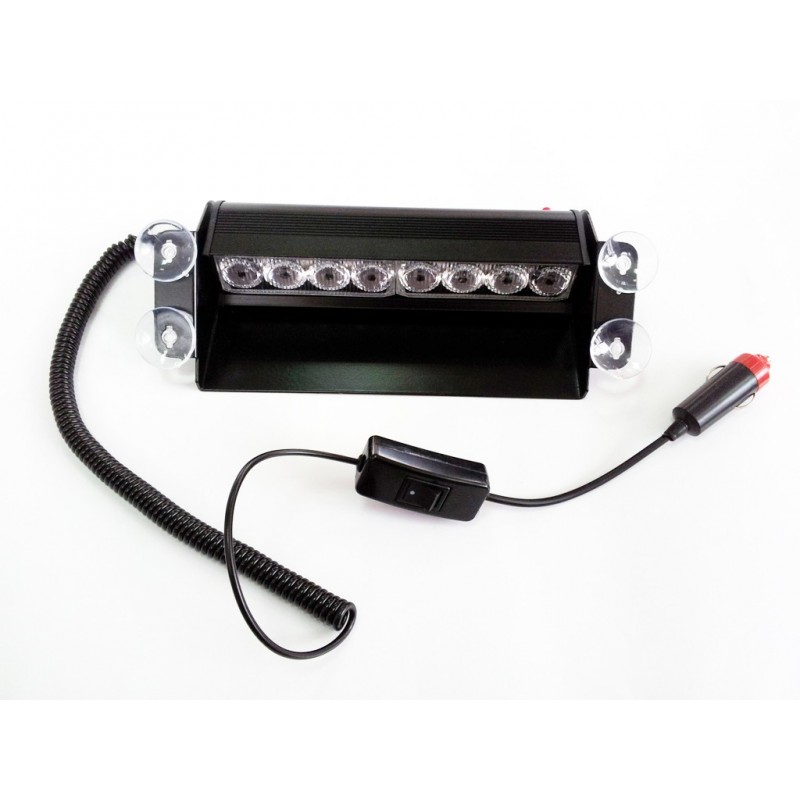 Lampa-stroboscopica-TL109-8W-parbriz-Rosu--Albastru