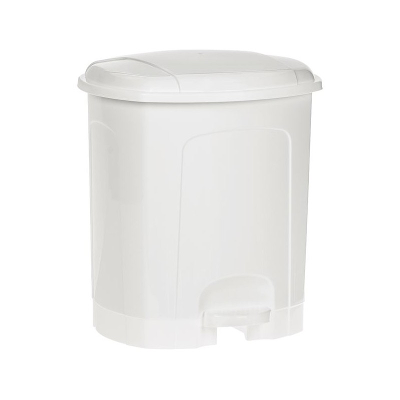 Coş de gunoi din plastic alb 11.5l
