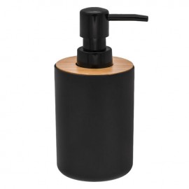 Dispenser negru din plastic cu capac de babus