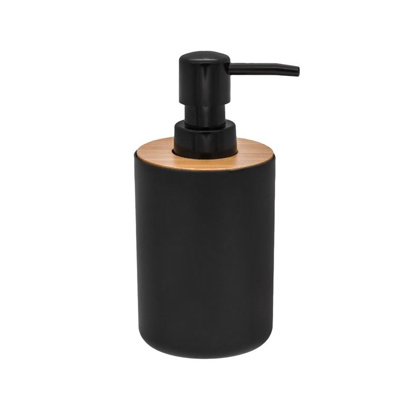 Dispenser negru din plastic cu capac de babus Dispenser negru din plastic cu capac de babus