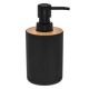 Dispenser negru din plastic cu capac de babus