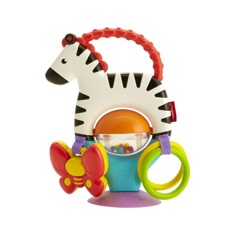 Jucarie zebra cu activitati pentru bebelusi