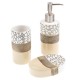 Set 3 piese pentru baie ceramic ecru