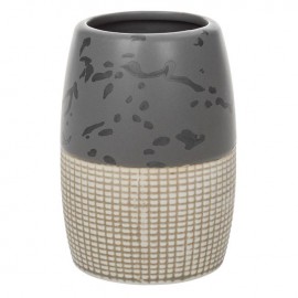 Set 3 piese ceramic pentru baie gri bej