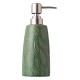 Set 3 piese ceramice pentru baie verde menta model frunze