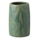 Set 3 piese ceramice pentru baie verde menta model frunze