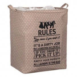Cos pentru rufe din material textil cu buline