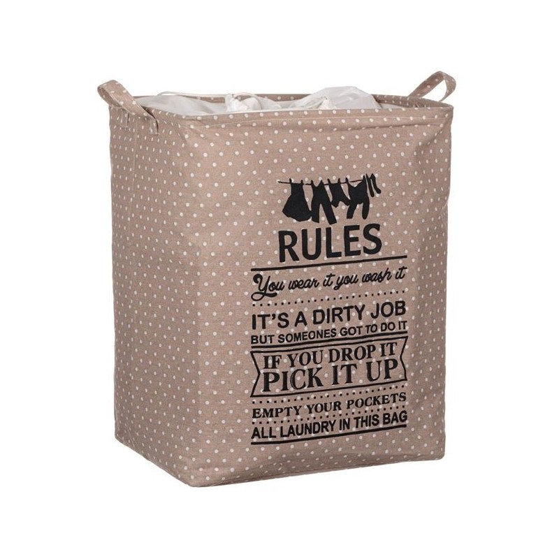 Cos pentru rufe din material textil cu buline Cos pentru rufe din material textil cu buline