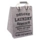 Cos pentru rufe textil cu manere gri