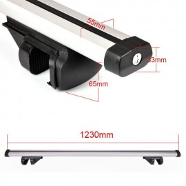 Set 2 Bare Transversale Portbagaj din Aluminiu cu antifurt