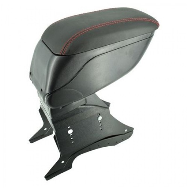 Cotiera Auto Universala Neagra + Cusatura Rosie cu reglaj si spatiu depozitare Cotiera Auto Universala Neagra + Cusatura Rosie cu reglaj si spatiu depozitare