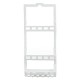 Raft din plastic cu 3 spatii pentru baie