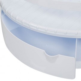 Raft din plastic alb pentru baie