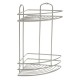 Raft pentru baie din inox cu 2 nivele si 2 carlige
