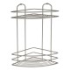Raft pentru baie din inox cu 2 nivele si 2 carlige