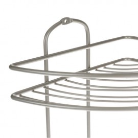 Raft pentru baie din inox cu 2 nivele si 2 carlige