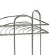 Raft pentru baie din inox cu 2 nivele si 2 carlige
