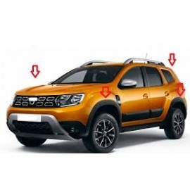 Kit protectii de aripi fata + spate cu senzor Duster II 2018-2019
