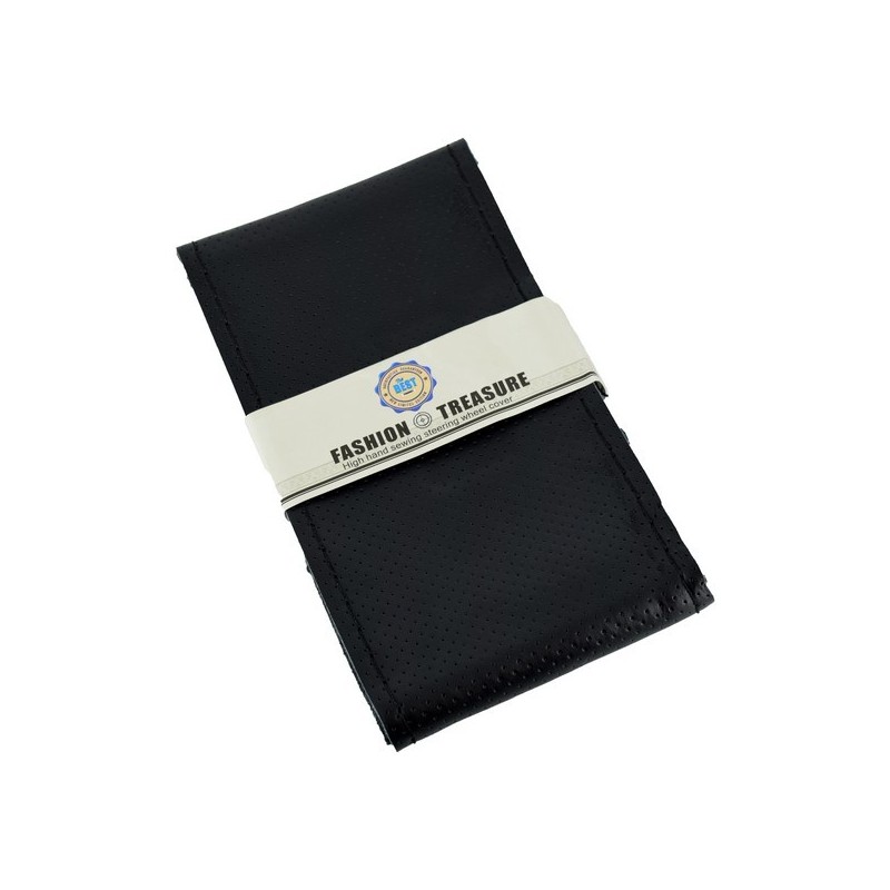 Husa volan piele cu gaurele LUX399 marimea M negru