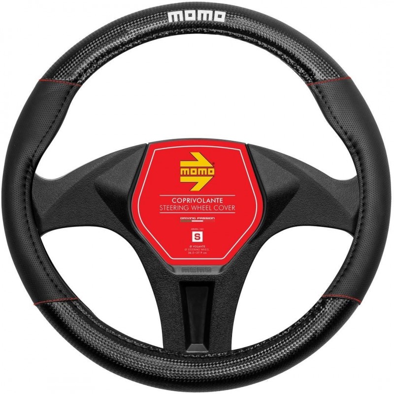 Husa volan Momo din piele ecologica si carbon Husa volan Momo din piele ecologica si carbon