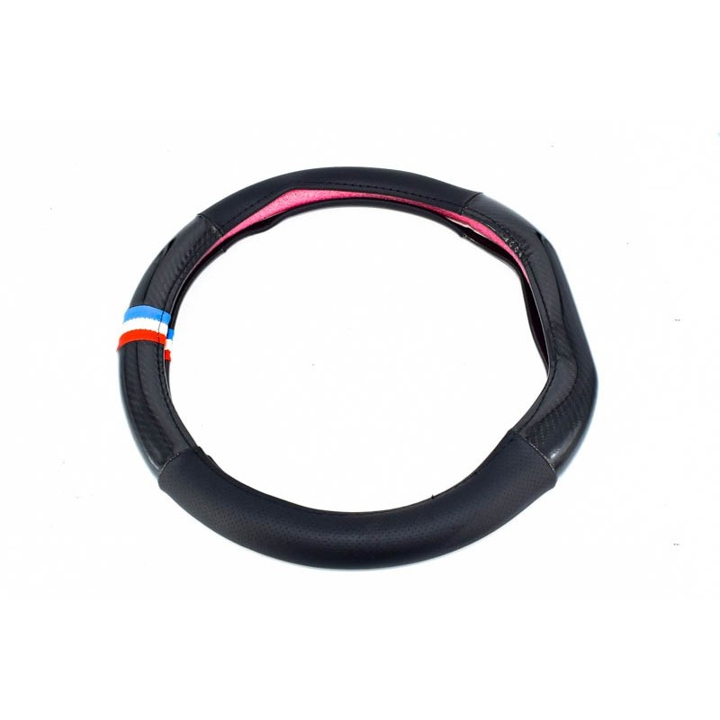 Husa volan sport tesit FX97 din imitatie piele si carbon marime M Husa volan sport tesit FX97 din imitatie piele si carbon marime M