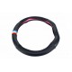 Husa volan sport tesit FX97 din imitatie piele si carbon marime M
