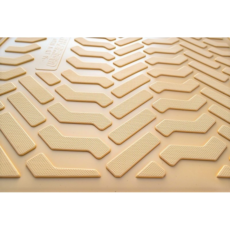 Set 4 covoare cauciuc stil tavita BEJ VW Golf V 2003-2008