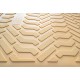 Set 4 covoare cauciuc stil tavita BEJ Audi A4 B6