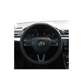 Husa volan piele naturala black